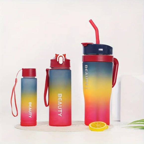 Gradient Color Frosted Ice Tumbler – 300ml / 800ml / 1200ml - Picture 4 of 5